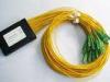 1*16 Mode PLC 3.0mm Diameter ABS Encapsulation Optical Fiber Splitter For CATV System