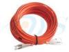 Red Plastic Optical Fiber Patch Cord , DIN - DIN Waterproof Fiber Optic Patch Cord