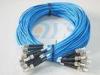 Blue Armoured Optical Fiber Patch Cord ST-ST Singlemode Simplex LSZH