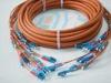 Orange Optical Fiber Patch Cord , Pre-Terminated Fibre Optic Cable LC