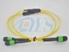 MPO Singlemode Optical Fiber Patch Cord With 3.2mm Round LSZH Jacket For Warehouses