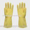 Unlined Household Latex Gloves , Kitchen cleaning latex glove