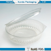 Round plastic container with lid