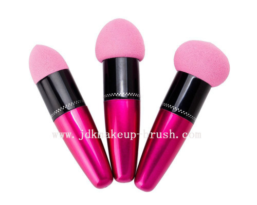3pc Set Pink Liquid Cream Foundation Makeup Blender Sponge Brush