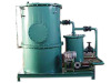 Waste oily water separator for steamer piers