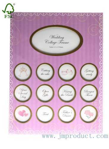 wedding marriage collage frame