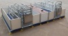 PVC Rail Elevated Double Farrowing Crate for Pigs