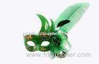 Customized Gorgeous Green Feather Masquerade Mask For Women