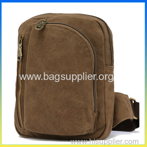 Stylish qualified canvas message bag sports shoulder bag chest bag