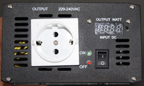2000w digital display european socket power inverter