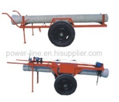 Manually brake Concrete pole trailer transporter