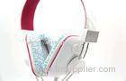 Cute Studio Music Portable Stereo Headphones With Flat Cable , RoHS