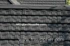 Windproof Corrugated Stone Coated Roofing Tiles Grey , House Exterior Roofing Tiles