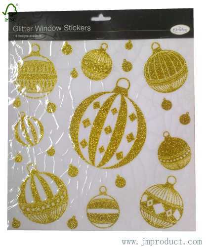 Christmas glitter window sticker