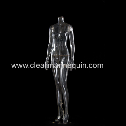 Headless female PC transparent dress making mannequin