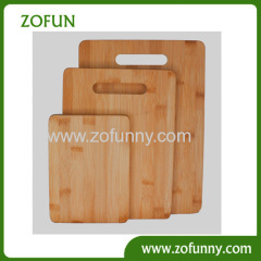 3pcs nature bamboo kitchen cutting board set