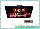 Red Green Yellow Portable Electronic Scoreboard , Sports Scoreboard 60 X 30cm