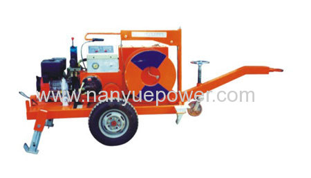 Cable Puller Winch for Underground Cable Laying Installation cable installation diesel gasoline hydraulic cable puller