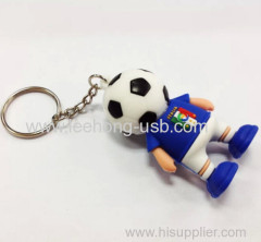 Italy team 3D figure with key ring