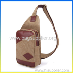 Cute canvas cross body satchel casual waist pack bosom bag