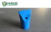 Blue Tungsten Carbide Tapered Chisel Drill Bit Flat Chipways