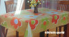 PVC/PE/PEVA tablecloth with non-woven/ flannel backing