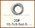 Paint color brass metel garment eyelets for clothing with custom design logo