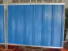 Construction site hoarding corrugated sheet type
