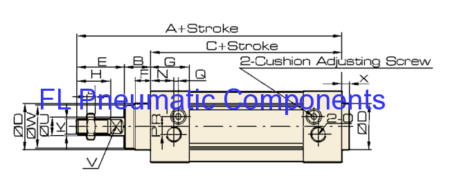 SI50X100 Standard Air Cylinders