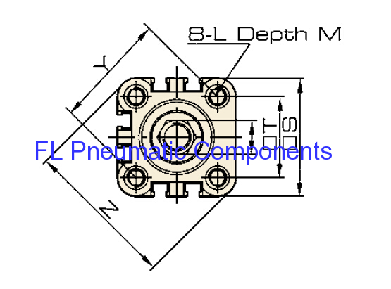 SI50X100 Standard Air Cylinders