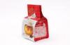 Flat Bottom Stand Up Red Coffee Packaging Bags With Tear Notch