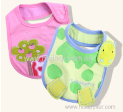 2014 lastest and cute design styles embrodery baby bibs