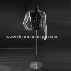 Male dummy model PC half body mannequins