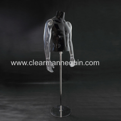 Factory male PC half body mannequin