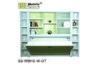 Green modern twin Murphy Wall Bed cum Office Table , hidden wall bed