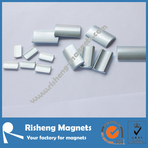 N35SH Sintered Neodymium Segment Magnets with Nickel Coating Neodymium Rare Earth Magnets