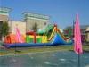 Commercial grade rainbow inflatable obstacle course