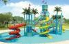 Water Fun Park Kids Water Playground With Fiberglass Spiral Water Slide