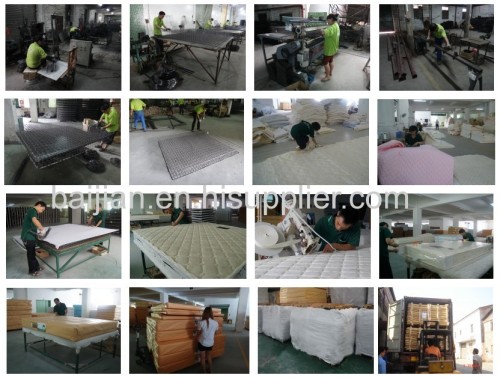 continuous spring & latex soft hotel mattress