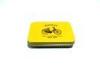 Yellow Metal Mini Tin Cans For Cellphone / Battery / Mini Gift