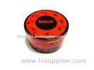 Red Airtight Food Grade Tin Containers For Coffee / Medicine