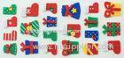 Non Woven Japanese Puffy Stickers , Decorative Christmas Fuzzy