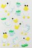kids room deco Fuzzy Puffy Stickers Fashion / animal foam stickers duck