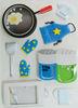Handmade Ait Shaker freezer Sticker with bean printed cooking utensils