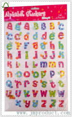 cute animal number and letter sticker for kids