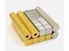 Strong Permanent Sintered NdFeB Gold Plated Magnets N40