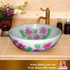 Chinese Colorful Decorative Good Quality Art Bathroom Ceramic Basin