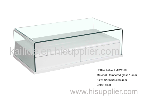 New design modern glass coffee table