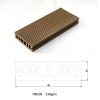 105*30mm outdoor hollow wpc decking