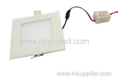 3 Watt 110mm LED Square Panel Light Fixture with super white LEDs.
